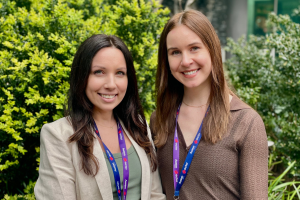 Austin Health transplant pharmacists Jacqueline Balassone and Lucy Morison